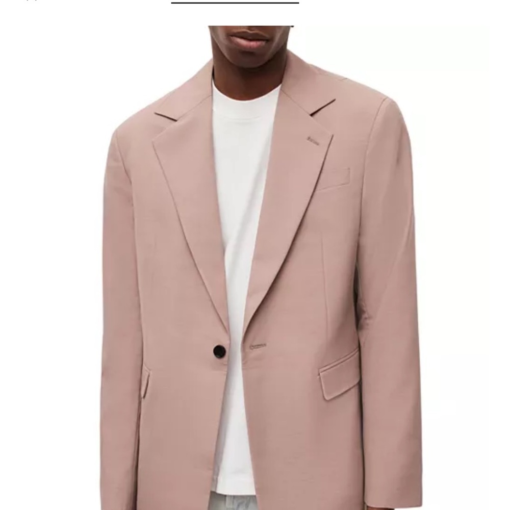 All Saints Men's Blazer in Soft Pink